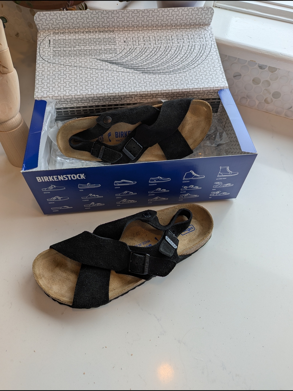 Birkenstock Tulum Black Suede 38N